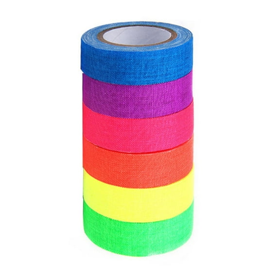 Tizuqe Fluorescent Tape Glow-In-Dark Luminously Light Tape 1Set 6Rolls