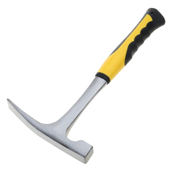 Tizuqe Geologist Hammer Drop Forged Masonry Hammer with Pointed Tip and Shock Reducti