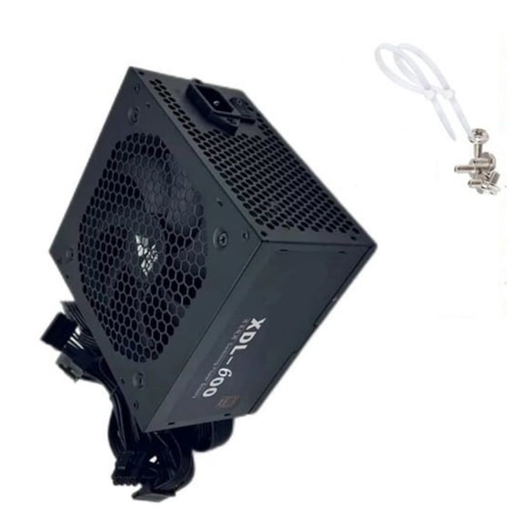 Tizuqe Graphics Card 600W Mining Power Supply Mining Power Supply Unit with Cooling Fan