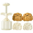 thumbnail image 1 of Tizuqe Green Bean Cake Moulds Baking Molds Dessert Press Tool Pastrys Molds Dessert Molds Baking Molds ABS Texture for Kitchen, 1 of 8