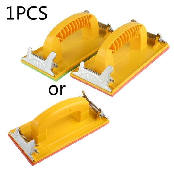 Tizuqe Hand Sander for w/ Sponge/Plastic Handle Portable Sandpaper Holder Sanding Block Sander for Wood Furniture Metal Polishi