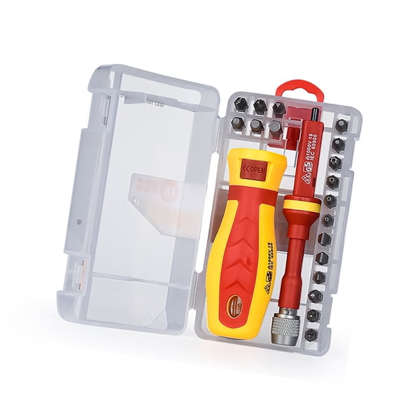 Tizuqe Hand Tool Set 18 in 1 Insulated Screwdriver Set Electrician Professional Tool