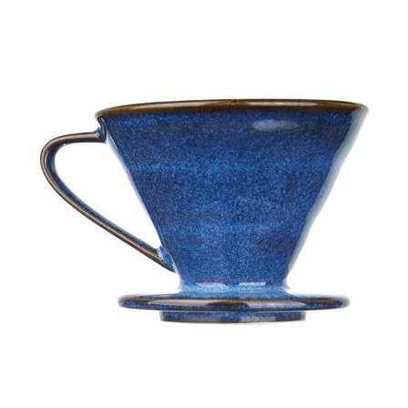 Tizuqe Handmade Ceramic Coffee Filter Cup Blue Glazed Finish Even Extraction Designs For Excellent Brewing