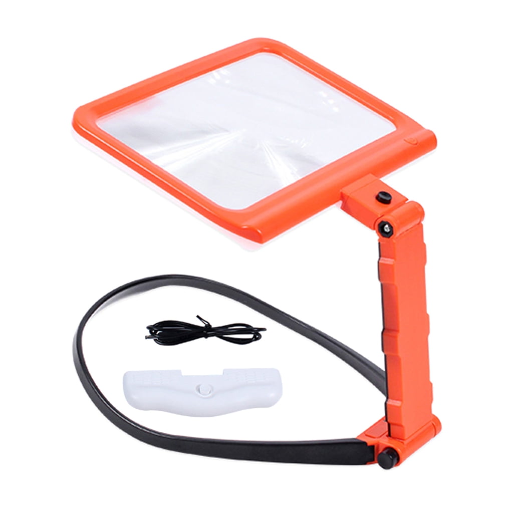 Tizuqe Handsfree Magnifying Glass for Neck Wear,Handheld Desktop Multifunction Magnifying Glass for Reading, Sewing