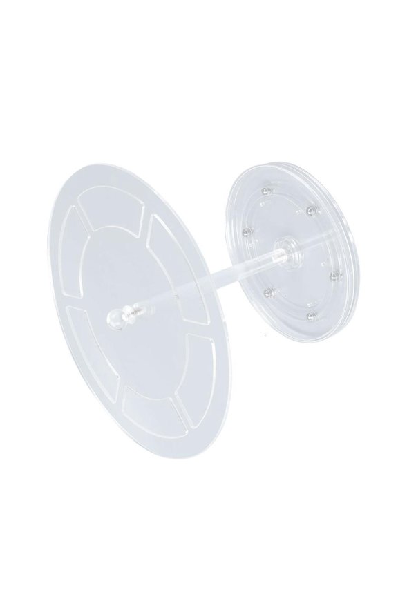 Headband Display Stand Acrylic Transparent Diameter 23cm Rotating for Home or Retail Use Hair Accessories Holder
