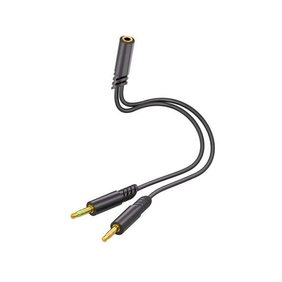 Tizuqe Headphone Splitter 2 In 1 Microphone Music Splitter Adapter Broad Compatibility Headphone Splitter For Laptops Desktops