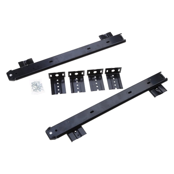 Tizuqe 2pcs/set Three-Section Low-Noise Cabinet Slides Computer Keyboard Drawer Track Adjustable Height Bracket Rail Sliding