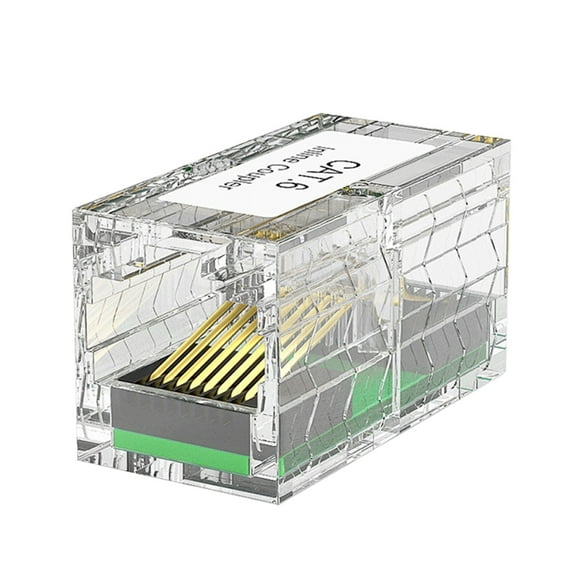 Tizuqe High Performances RJ45 Networking Cable Coupler Gold Plated Contacts Cat6 Cables