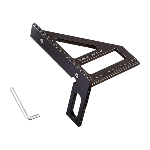 Tizuqe High Precise Aluminum MultiAngle Measuring Tool For Carpentry Engineering Project
