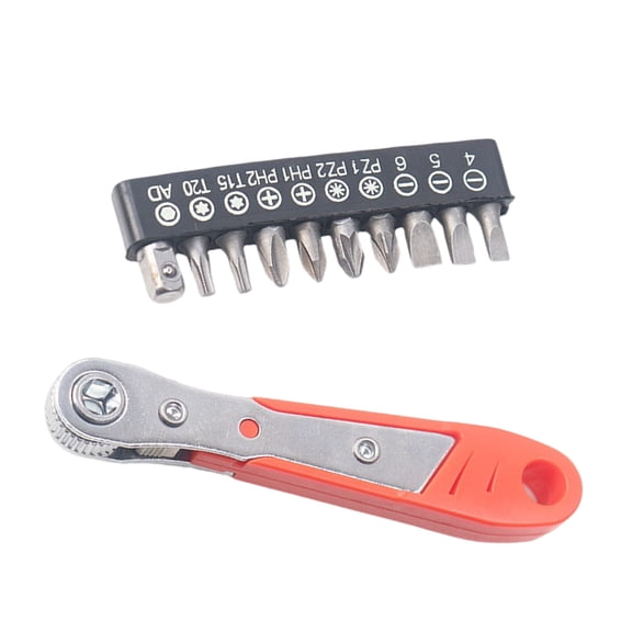 Tizuqe High Quality Mini Ratchet Screwdriver 36 Tooth Gear Carbon Steel for Sturdy and Rusts Resistant Performances
