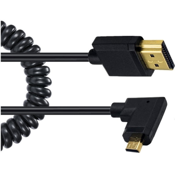 Tizuqe High Resolution Micros HDMIs to HDMIs Male Cable for TV and Projectors 120cm