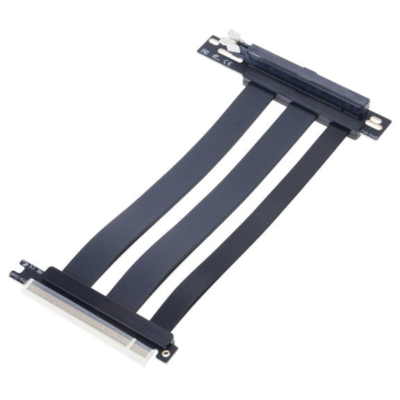 Tizuqe Highly Speed PCIE5.0 X16 Risers Cable for Graphics 90 Degree Angled GPU Extender Stable PCIE Slot 64GB/s Speed 7.87in