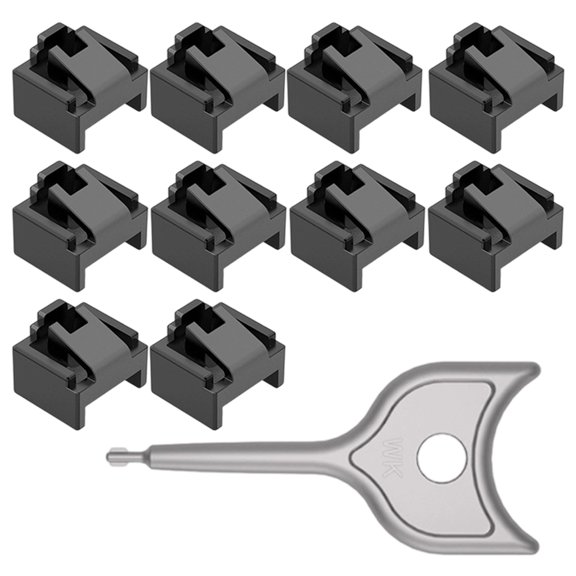 Tizuqe IT Security RJ45 Port Lock Kit with Key For Server Cabinets Networking panel