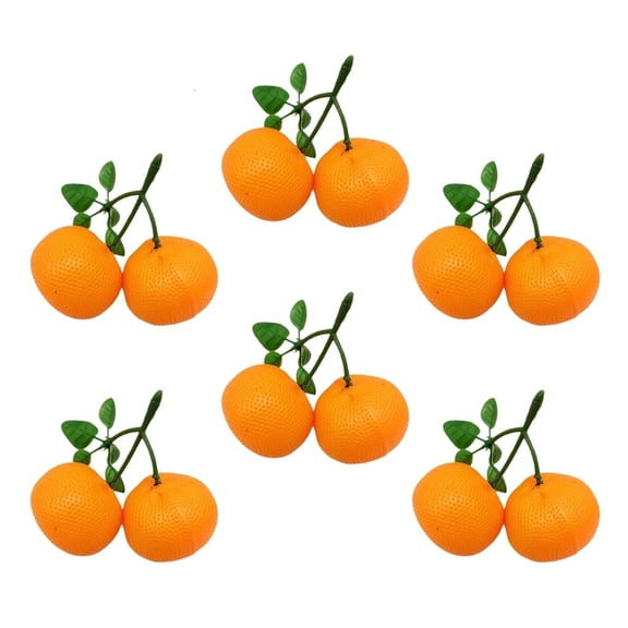Tizuqe Imitation Orange Props Plastic Window Display Accessory Artificial Orange for Window Display and Kitchen Decoration