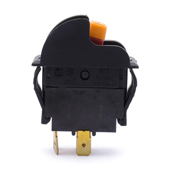 Tizuqe Heavy Duty 4 Pin Key Operated Push Button Switches 125V/250VAC PVC Switches Key Lock Push Button for Industrial Use