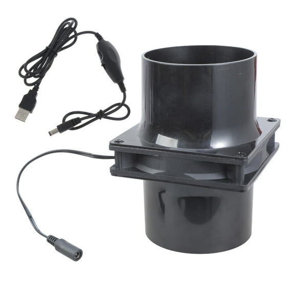 Tizuqe Inline Duct Fan Ventilation Exhaust Fan Filter Duct Kit 5V Extractor Blower Exhaust Fan For Bathroom Household Outdoor