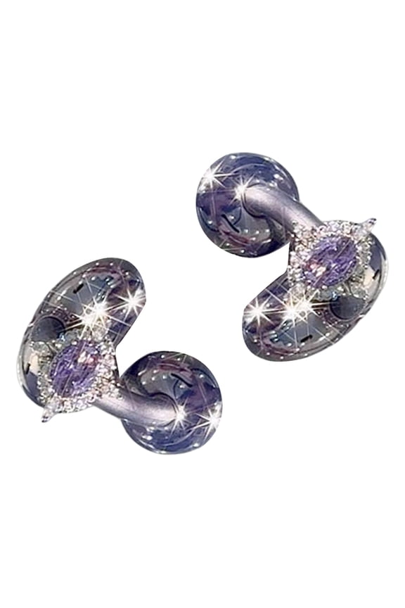 Interchangeable Open Ear Clip With Sparkling Butterfly Design DIY Decorative Headphone Customizable Snap On Rhinestones Ear Jewelry For Open Headphone Removable Embellishment