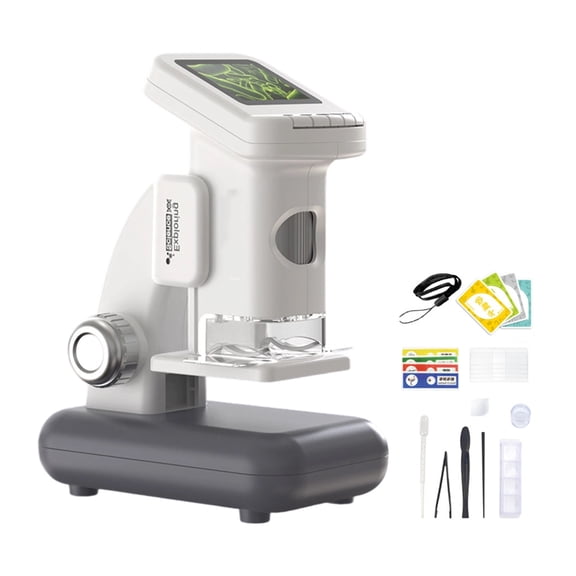 Tizuqe Kids Children Exploration Microscope Portable Design Expandable Memory Capacity