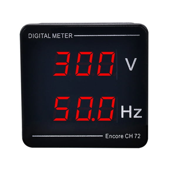 Tizuqe LED Dual Digital Display Voltage Meter Voltmeter Frequency Test Digital Display