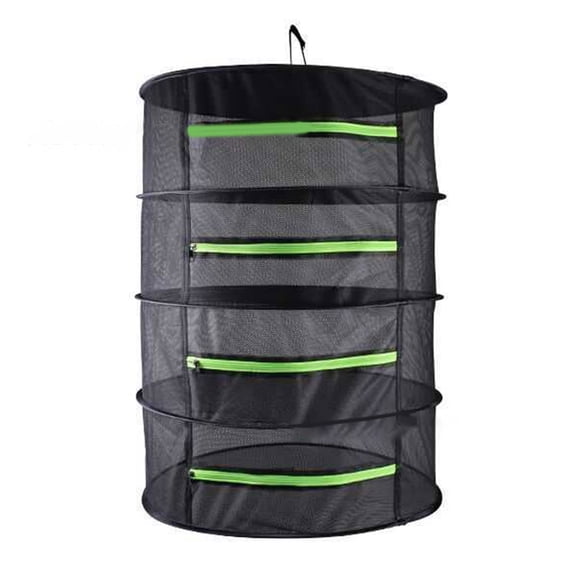 Tizuqe 4 Layers Drying Net for Herbs Hanging Basket Folding Dry Rack Herb Drying Net Dryer Bag Mesh For Flower Buds Plants