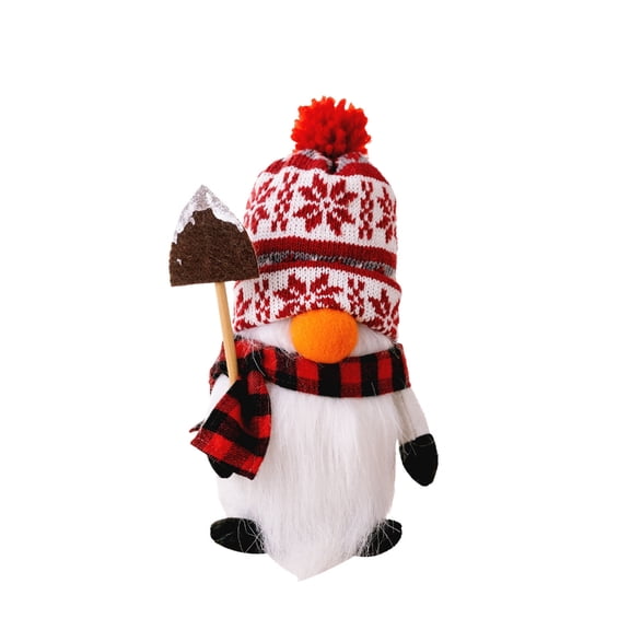 Tizuqe Lovely SnowmanGnome Ornament Faceless Doll for Christmas Decoration Tabletop