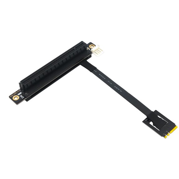 Tizuqe M.2 NGFF Key AE Extender Cable to PCIE 16X Adapter Cable 270 Degree Extension