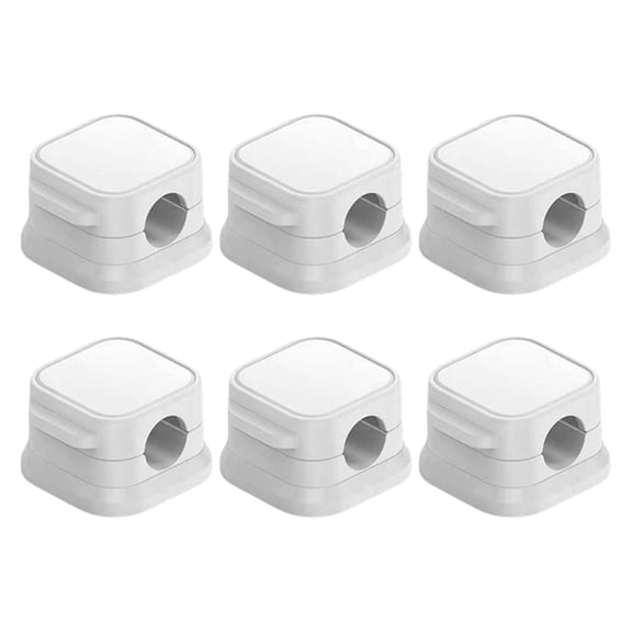 Tizuqe Magnetic Cable Clip Desk Cord Organizers Adhesive Wire Holder for Nightstands