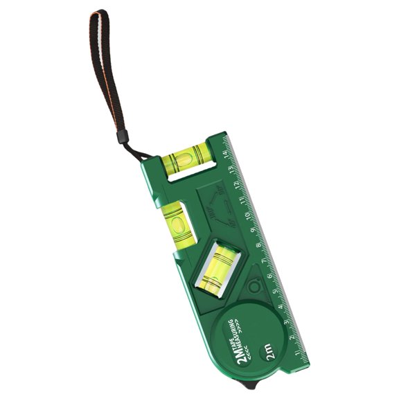 Tizuqe Magnetic Protractor Horizontal Vertical Bubble Measure Tool with Tape Measure Pocket Level Ruler Woodworking Level Gauge