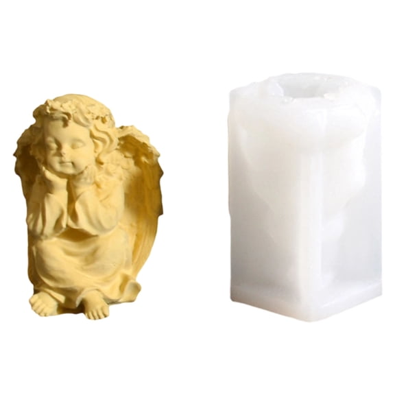 Tizuqe Many Purpose Cherubim Sculpture Sealant Form For Chocolate Soap Candle Making