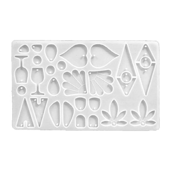 Tizuqe Maple Leaf Heart Epoxy Resin Casting Molds for Keychain Necklace Pendant Molds