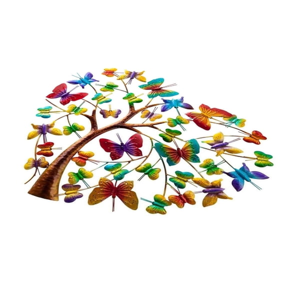 Tizuqe Metal Wall Art Wall Hangings Ornaments Life Tree Decorations Decorative Decor