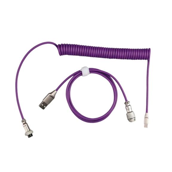 Tizuqe Mechanical Keyboards Coiled Cable Wire Type C USB Port Aviators Coiling Cable