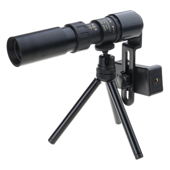 Tizuqe Metal Monocular Telescope 10-300X40mm Super Telephoto Zoom Monocular Telescope Supports Smartphone Night for Vision