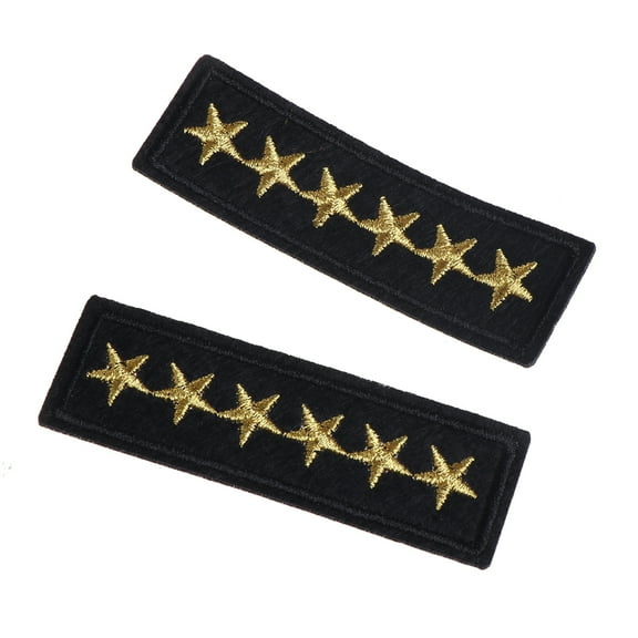 Tizuqe Military Rank Embroidery Patches Stripes Badge Hook Backing Or Iron On Or Sew