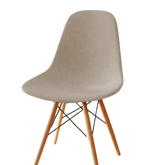 Tizuqe Milk Silk Shell Chair Cover Dining Seat Cover Removable Chairs Slipcover Dust Proof Bar Stool Slipcovers