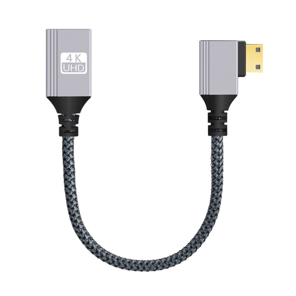 Tizuqe Mini HDMIs Male To HDMIs Female Cable Angled Connectors High Clear Signal Transfer