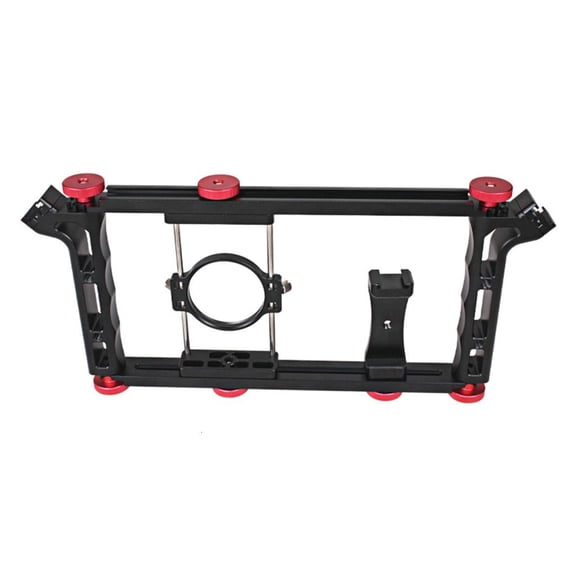 Tizuqe Mobile Phone Video Rigs for Films Live Broadcasts , Phone Rabbit Cage Aluminum Construction 1/4inch Mount Hole