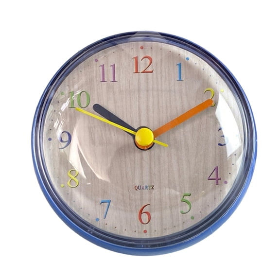 Tizuqe Modern Mini Wall Clock Anti Fog Design High Precisions Accurate Movement Battery Operated For Bathroom Bedroom Classroom