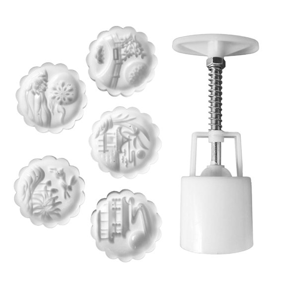 Tizuqe Hand Pressure Mooncakes Molds Perfect for Festival Treat and Unique Dessert