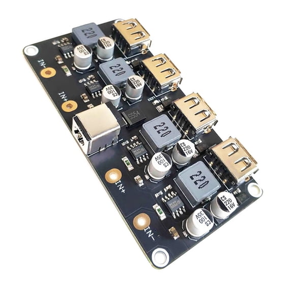 Tizuqe USB QC3.0 QC2.0USB Down Converter Quick Charge Step Down Module Efficient Power Supply for Multiple Device 12V24V Input