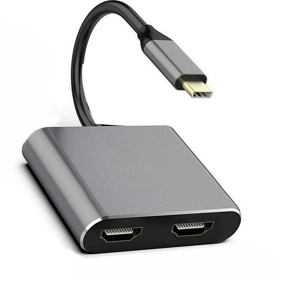 Tizuqe Multiple Monitor USB C Hub With Double HDTV 4K@60Hz Port And USB Data Transfer