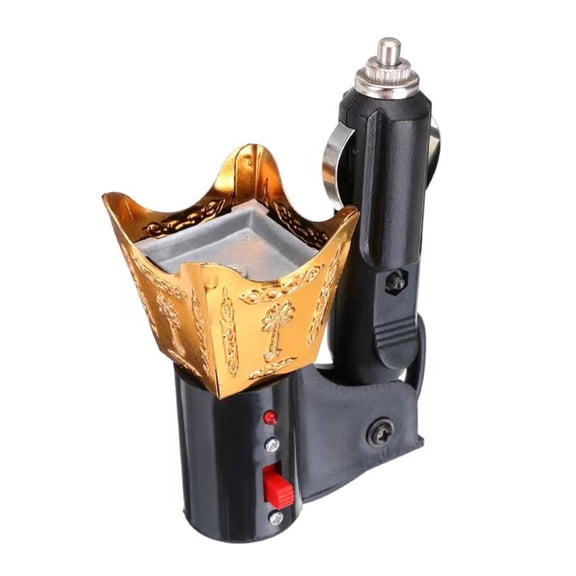 Tizuqe Gold Finish Electric Fragrances Diffuser for Car and Home Use Incenses Burners