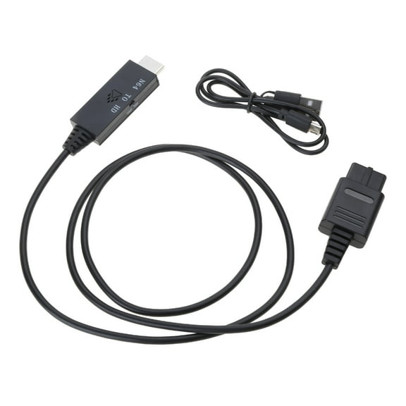 Tizuqe Game Adapter Cord Wire Line N64 Male to HDMI-compatible Male Converter Adapter for SNES/NGC/SFC/N64 720P 1080P Adapter
