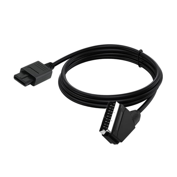 Tizuqe NTSC SCART RGBs Connectors Cable 180cm Flexible PVC Construction Optimized Signal Transmission for N64
