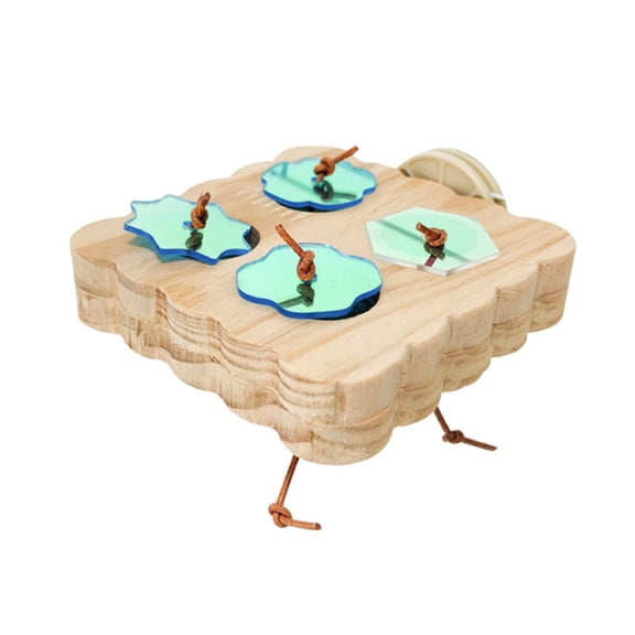 Tizuqe Natural Wood Bird Feeders Pet Bird Supplies Bird Feeders Cup Small Bird Feeders