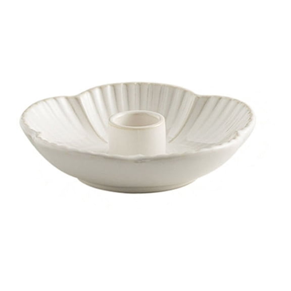 Tizuqe Nordic Candlestick Ceramic Candle Base Table Decoration Candle Stand Tray
