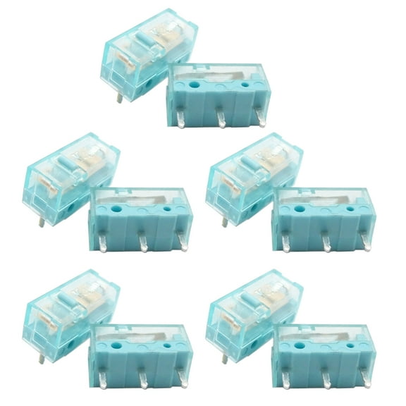 Tizuqe Original Kailh Blue GM 8.0 Mouse Micro Switch Micro Button Gold Contactor 90 Million Click Life 3 Pin Blue Dot