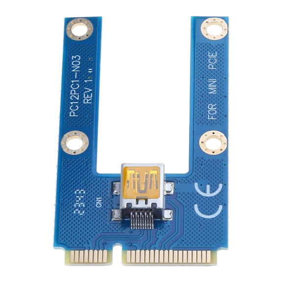 Tizuqe PCI-E 1x to 16x Adapter Board Extension Card Mini PCI-E USB 3.0 Adapter Card
