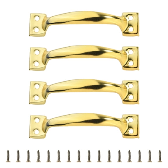 Tizuqe Pack Of 4 Iron Handles for Wood Fence Gates Metal Furniture Knob Home Hardware