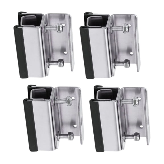 Tizuqe Pack of 4 Steel Solar Mounting Brackets Resistant Roof Rack Fixing Set Heavy Duty Stability for Campers Boats